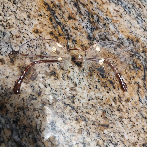 Vintage Tura 197 Eyeglasses Oval Bronze Frame 45-20-145 Made in Italy Unisex Ret - Picture 13 of 13